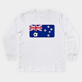 Australian Flag Football Kids Long Sleeve T-Shirt